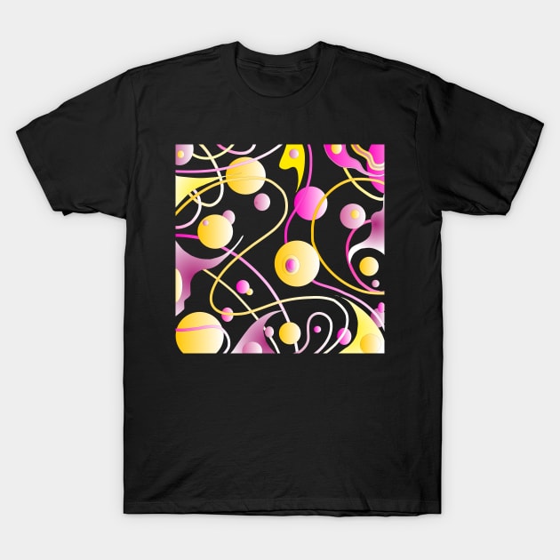 Abstract Easter bubbles and lines T-Shirt by CreaKat